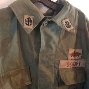 Vintage US Navy SEABEES Coat, Desert Camouflage Men’s Size Large Regular